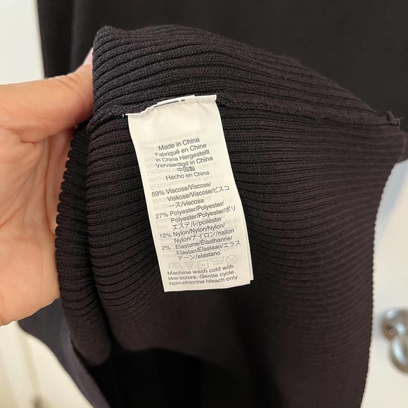 J. Crew Collection Midi Sheath body con dress black - Picture 4 of 9